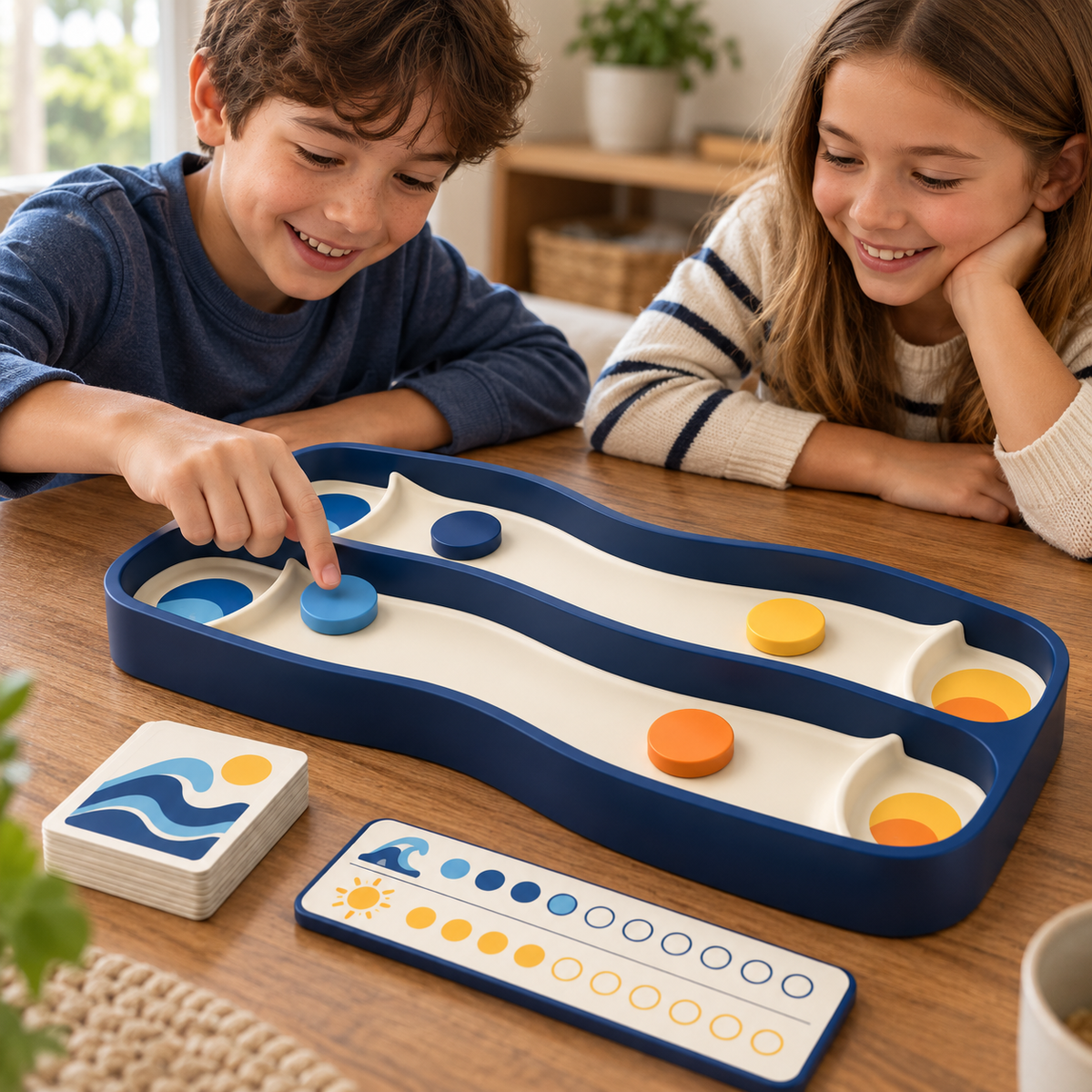 Wave Lane Table Glide Game