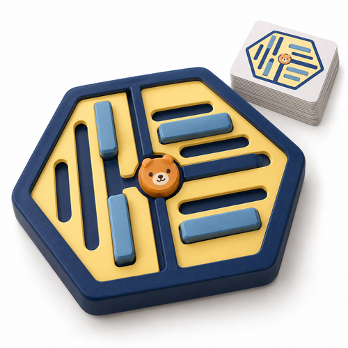 Foldline Sliding Maze Game