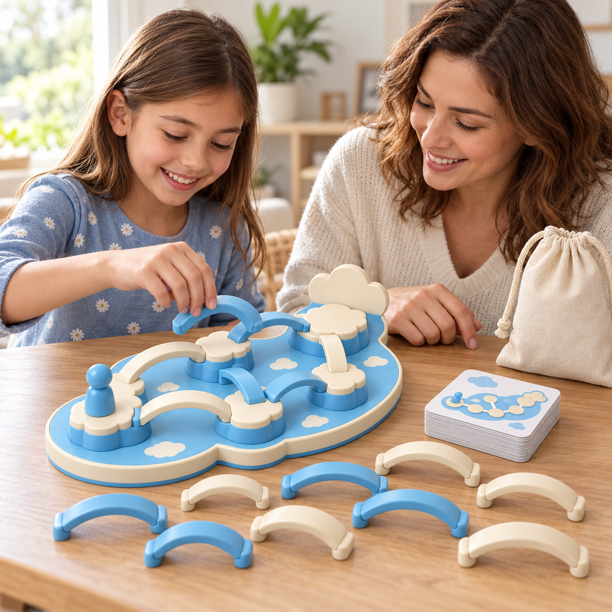 Cloud Bridge Path Game