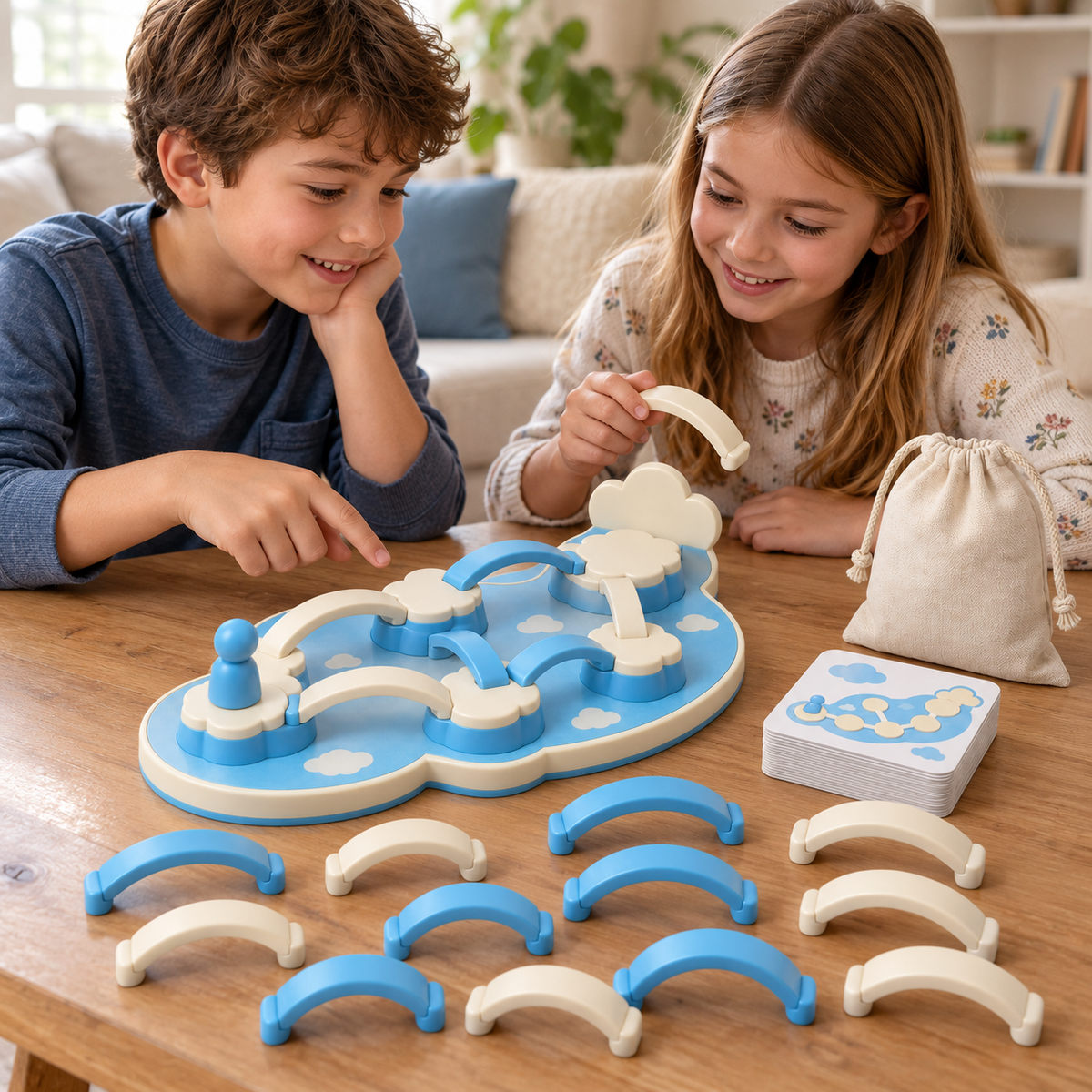 Cloud Bridge Path Game